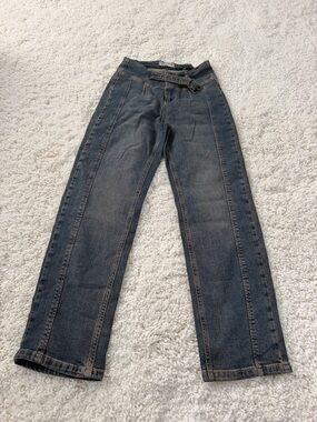 We The Free Washed Black Straight-Leg Jeans